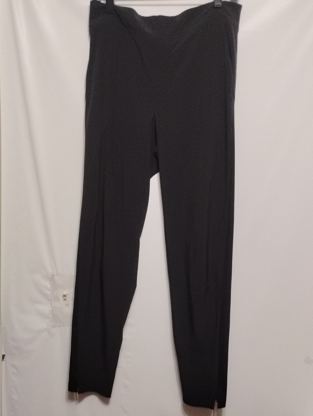 Athleta Brooklyn Ankle Black Ribs Side Cut Out Vent Dress Mid-Rise Pant